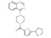 4-(4-{[5-(2-pyrrolidinyl)-2-thienyl]carbonyl}-1-piperazinyl)quinazoline