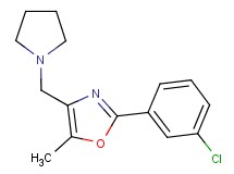 2-(3-chlorophenyl)-5-methyl-4-(pyrrolidin-1-ylmethyl)-1,3-oxazole