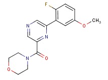 4-{[6-(2-fluoro-5-methoxyphenyl)pyrazin-2-yl]carbonyl}morpholine