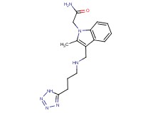 2-[2-methyl-3-({[3-(1H-tetrazol-5-yl)propyl]amino}methyl)-1H-indol-1-yl]acetamide