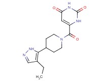 6-{[4-(4-ethyl-1H-pyrazol-5-yl)piperidin-1-yl]carbonyl}pyrimidine-2,4(1H,3H)-dione