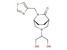 (1S*,5R*)-3-[2-hydroxy-1-(hydroxymethyl)ethyl]-6-(1,3-thiazol-4-ylmethyl)-3,6-diazabicyclo[3.2.2]nonan-7-one
