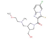 ((3R*,4R*)-1-[(6-chloro-3-fluoroimidazo[1,2-a]pyridin-2-yl)carbonyl]-4-{[(2-methoxyethyl)(methyl)amino]methyl}pyrrolidin-3-yl)methanol