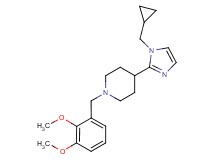4-[1-(cyclopropylmethyl)-1H-imidazol-2-yl]-1-(2,3-dimethoxybenzyl)piperidine