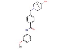 4-{[(3-endo)-3-hydroxy-8-azabicyclo[3.2.1]oct-8-yl]methyl}-N-(3-methoxyphenyl)benzamide