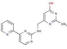2-methyl-6-({[4-(2-pyridinyl)-2-pyrimidinyl]amino}methyl)-4-pyrimidinol