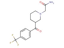 2-{3-[4-(trifluoromethyl)benzoyl]piperidin-1-yl}acetamide