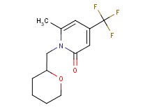 6-methyl-1-(tetrahydro-2H-pyran-2-ylmethyl)-4-(trifluoromethyl)pyridin-2(1H)-one