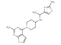 N-[1-(2-methyl-1,3-thiazol-4-yl)ethyl]-1-(2-methylthieno[2,3-d]pyrimidin-4-yl)piperidin-4-amine