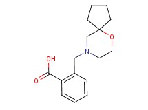 2-(6-oxa-9-azaspiro[4.5]dec-9-ylmethyl)benzoic acid