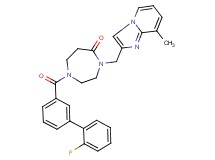 1-[(2'-fluoro-3-biphenylyl)carbonyl]-4-[(8-methylimidazo[1,2-a]pyridin-2-yl)methyl]-1,4-diazepan-5-one