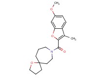 8-[(6-methoxy-3-methyl-1-benzofuran-2-yl)carbonyl]-1-oxa-8-azaspiro[4.6]undecane