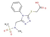 [(5-{[methyl(methylsulfonyl)amino]methyl}-4-phenyl-4H-1,2,4-triazol-3-yl)thio]acetic acid