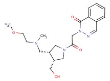 2-[2-((3R*,4R*)-3-(hydroxymethyl)-4-{[(2-methoxyethyl)(methyl)amino]methyl}pyrrolidin-1-yl)-2-oxoethyl]phthalazin-1(2H)-one