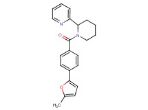 2-{1-[4-(5-methyl-2-furyl)benzoyl]-2-piperidinyl}pyridine