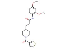 N-(2,4-dimethoxyphenyl)-3-[1-(3-thienylcarbonyl)-4-piperidinyl]propanamide