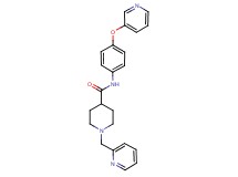 1-(2-pyridinylmethyl)-N-[4-(3-pyridinyloxy)phenyl]-4-piperidinecarboxamide