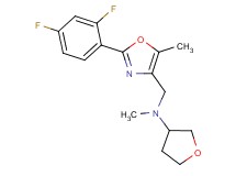 N-{[2-(2,4-difluorophenyl)-5-methyl-1,3-oxazol-4-yl]methyl}-N-methyltetrahydro-3-furanamine