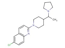 6-chloro-2-{4-[1-(1-pyrrolidinyl)ethyl]-1-piperidinyl}quinoline