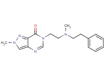 2-methyl-6-{2-[methyl(2-phenylethyl)amino]ethyl}-2,6-dihydro-7H-pyrazolo[4,3-d]pyrimidin-7-one
