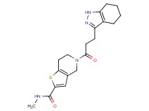 N-methyl-5-[3-(4,5,6,7-tetrahydro-1H-indazol-3-yl)propanoyl]-4,5,6,7-tetrahydrothieno[3,2-c]pyridine-2-carboxamide