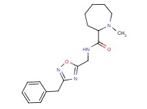 N-[(3-benzyl-1,2,4-oxadiazol-5-yl)methyl]-1-methyl-2-azepanecarboxamide