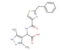 {[(2-benzyl-1,3-thiazol-4-yl)carbonyl]amino}(3,5-dimethyl-1H-pyrazol-4-yl)acetic acid