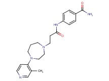 4-({3-[4-(3-methylpyridin-4-yl)-1,4-diazepan-1-yl]propanoyl}amino)benzamide