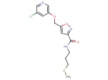 5-{[(5-chloro-3-pyridinyl)oxy]methyl}-N-[3-(methylthio)propyl]-3-isoxazolecarboxamide