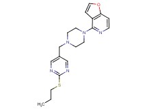 4-(4-{[2-(propylthio)pyrimidin-5-yl]methyl}piperazin-1-yl)furo[3,2-c]pyridine
