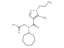 N-cycloheptyl-N-[(5-methyl-1-propyl-1H-pyrazol-4-yl)carbonyl]glycine