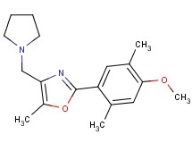 2-(4-methoxy-2,5-dimethylphenyl)-5-methyl-4-(pyrrolidin-1-ylmethyl)-1,3-oxazole