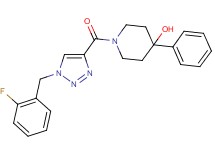1-{[1-(2-fluorobenzyl)-1H-1,2,3-triazol-4-yl]carbonyl}-4-phenyl-4-piperidinol