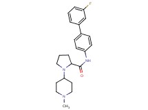 N-(3'-fluoro-4-biphenylyl)-1-(1-methyl-4-piperidinyl)prolinamide