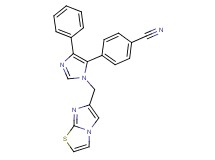 4-[1-(imidazo[2,1-b][1,3]thiazol-6-ylmethyl)-4-phenyl-1H-imidazol-5-yl]benzonitrile
