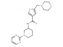 5-(4-morpholinylmethyl)-N-[1-(2-pyrimidinyl)-3-piperidinyl]-3-furamide
