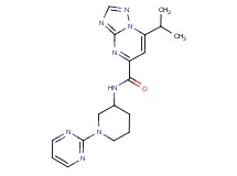 7-isopropyl-N-[1-(2-pyrimidinyl)-3-piperidinyl][1,2,4]triazolo[1,5-a]pyrimidine-5-carboxamide