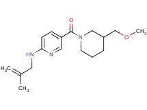 5-{[3-(methoxymethyl)-1-piperidinyl]carbonyl}-N-(2-methyl-2-propen-1-yl)-2-pyridinamine