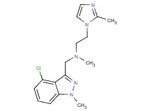 N-[(4-chloro-1-methyl-1H-indazol-3-yl)methyl]-N-methyl-2-(2-methyl-1H-imidazol-1-yl)ethanamine