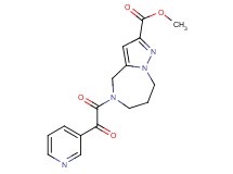 methyl 5-[oxo(pyridin-3-yl)acetyl]-5,6,7,8-tetrahydro-4H-pyrazolo[1,5-a][1,4]diazepine-2-carboxylate