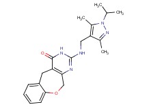 2-{[(1-isopropyl-3,5-dimethyl-1H-pyrazol-4-yl)methyl]amino}-5,11-dihydro[1]benzoxepino[3,4-d]pyrimidin-4(3H)-one