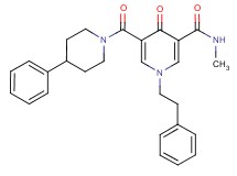 N-methyl-4-oxo-1-(2-phenylethyl)-5-[(4-phenyl-1-piperidinyl)carbonyl]-1,4-dihydro-3-pyridinecarboxamide