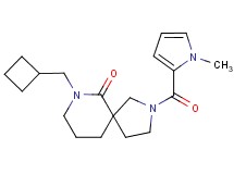 7-(cyclobutylmethyl)-2-[(1-methyl-1H-pyrrol-2-yl)carbonyl]-2,7-diazaspiro[4.5]decan-6-one