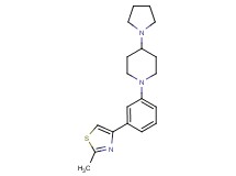 1-[3-(2-methyl-1,3-thiazol-4-yl)phenyl]-4-(1-pyrrolidinyl)piperidine