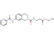 ethyl N-{[7-[(2-pyridinylcarbonyl)amino]-3,4-dihydro-2(1H)-isoquinolinyl]carbonyl}-beta-alaninate