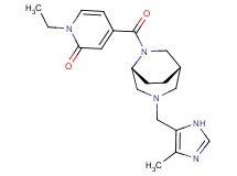 1-ethyl-4-({(1S*,5R*)-3-[(4-methyl-1H-imidazol-5-yl)methyl]-3,6-diazabicyclo[3.2.2]non-6-yl}carbonyl)-2(1H)-pyridinone