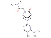 2-{(1S*,5R*)-3-[4-(dimethylamino)-5-methyl-2-pyrimidinyl]-7-oxo-3,6-diazabicyclo[3.2.2]non-6-yl}-N,N-dimethylacetamide