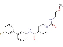 N~4~-(3'-fluorobiphenyl-3-yl)-N~1~-(2-methoxyethyl)piperidine-1,4-dicarboxamide