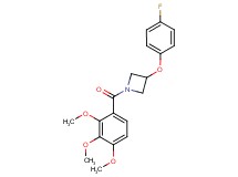 3-(4-fluorophenoxy)-1-(2,3,4-trimethoxybenzoyl)azetidine