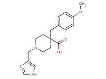 1-(1H-imidazol-4-ylmethyl)-4-(4-methoxybenzyl)piperidine-4-carboxylic acid